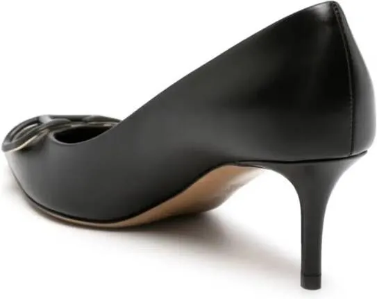 Valentino Garavani VLogo 60mm leather slingback pumps Black