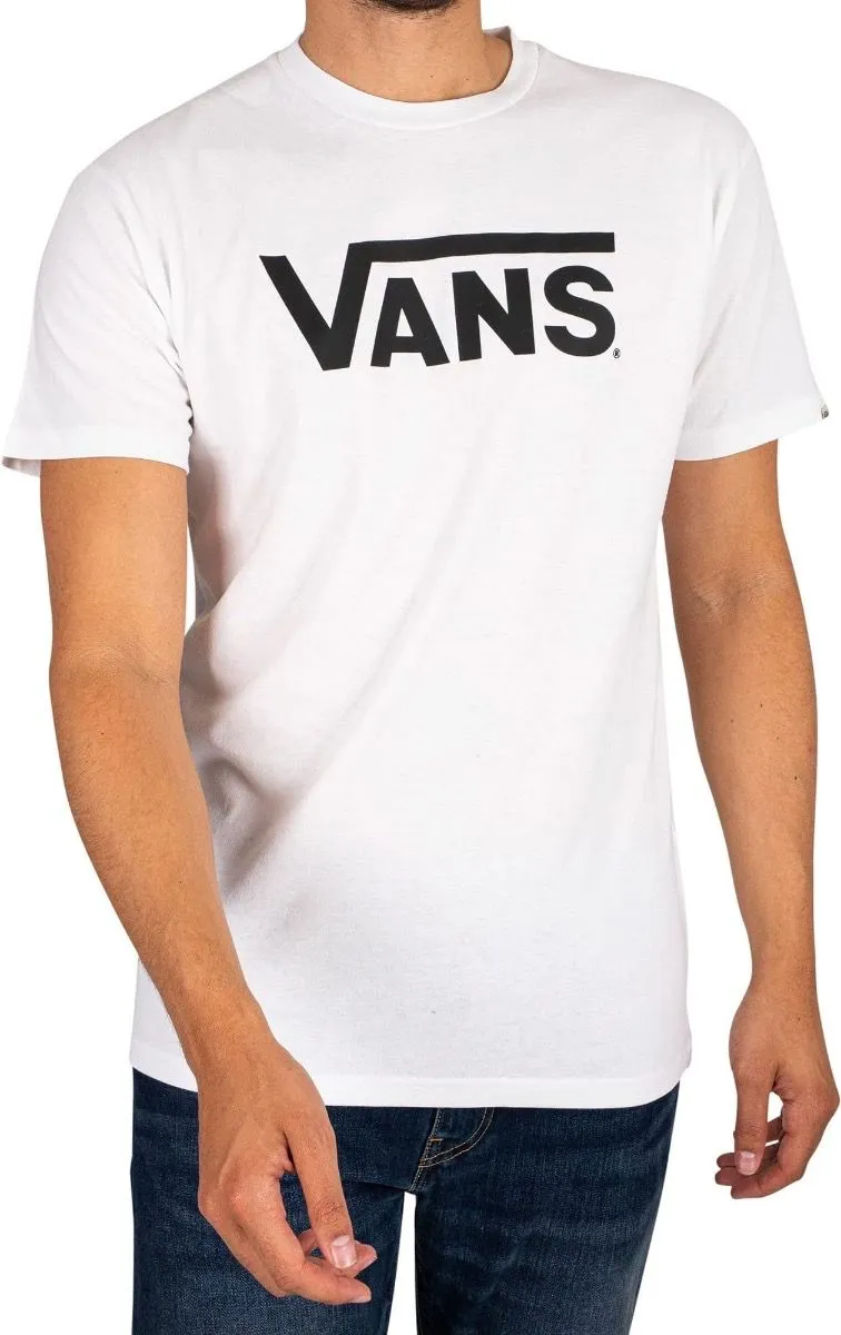 VANS Classic Print Crew Neck T-Shirt White