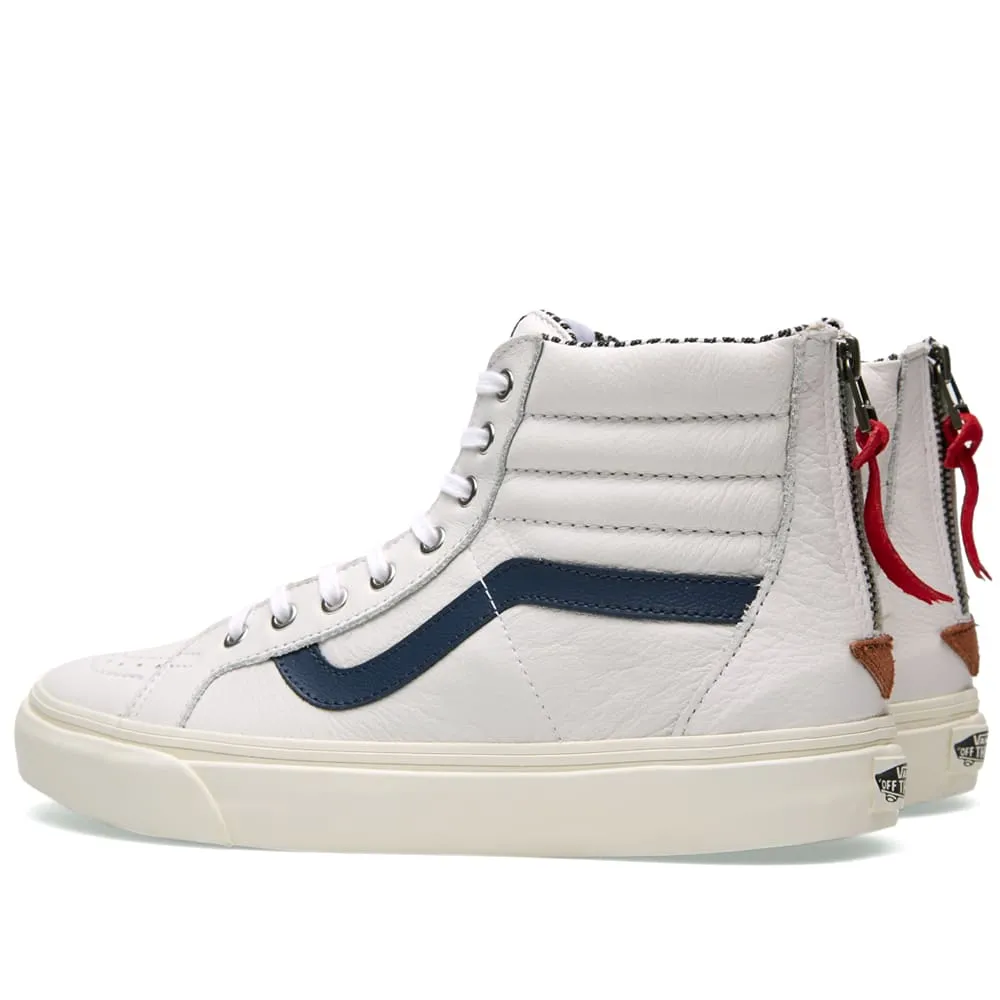 Vans Sk8-Hi Zip CATrue White Varsity Stripe