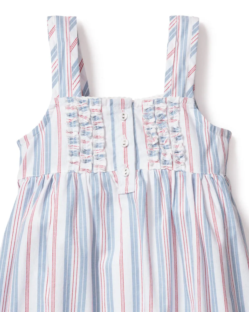 Vintage French Stripes Charlotte Nightgown