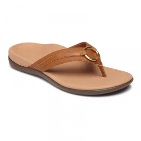 Vionic Women's Tide Aloe Toe Post Leather Sandal with Concealed Orthotic Arch Support