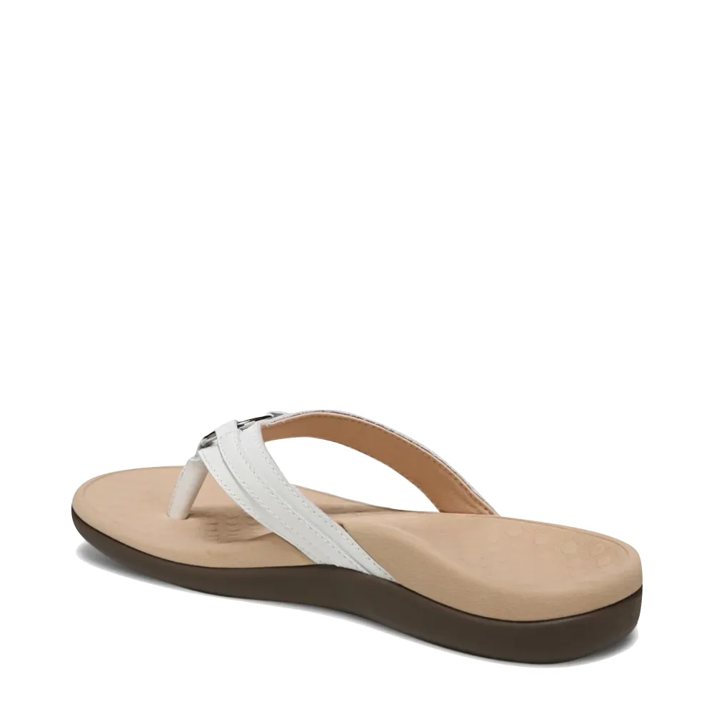 Vionic Women's Tide Aloe Toe Post Sandal (White)