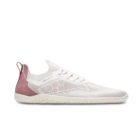 Vivobarefoot Primus Lite Knit Womens Off White/Burgundy