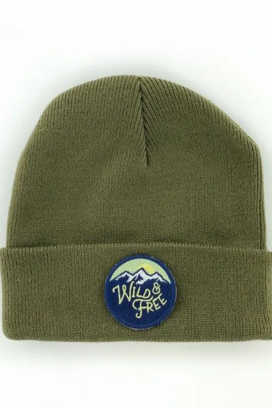 Wild & Free Evergreen Beanie