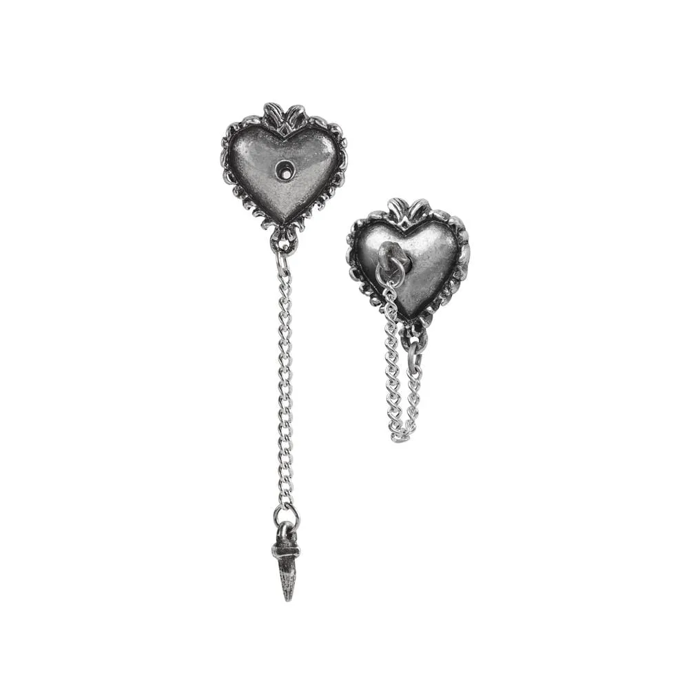 Witches Heart Studs