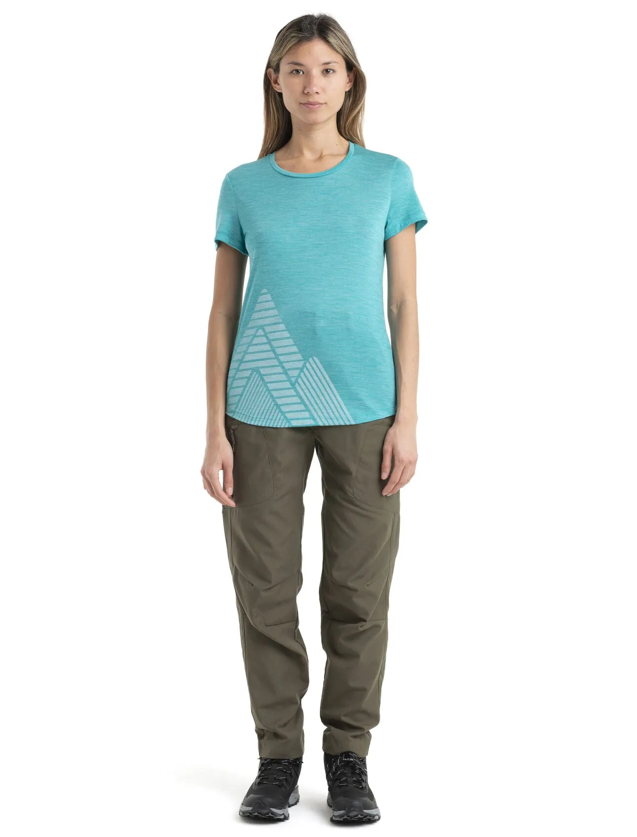 Womens 125 Cool-Lite™ Merino Sphere II Short Sleeve T-Shirt Peak Quest